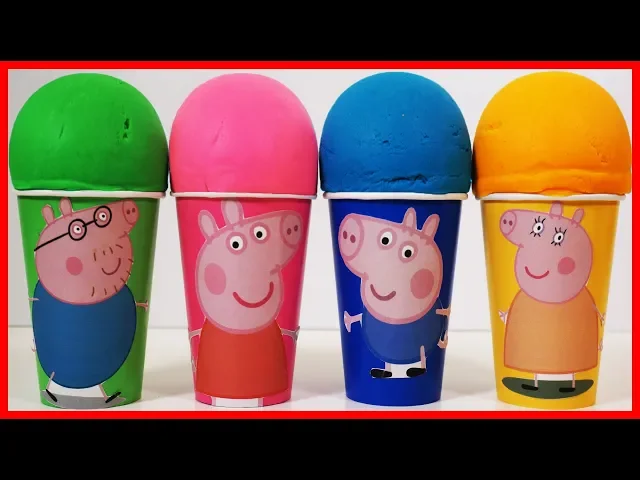佩佩豬小豬佩奇 peppa pig 培樂多黏土冰淇淋出奇蛋驚喜玩具